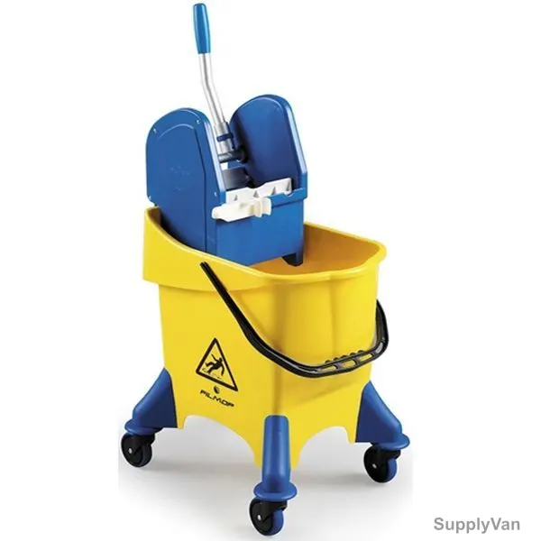 Intercare Mopping Bucket With Wringer, Polypropylene, 30 Ltrs