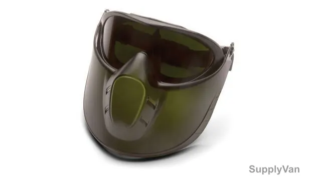 Pyramex Safety Spectacles, GG504TSHIELDIR5, Capstone, Black