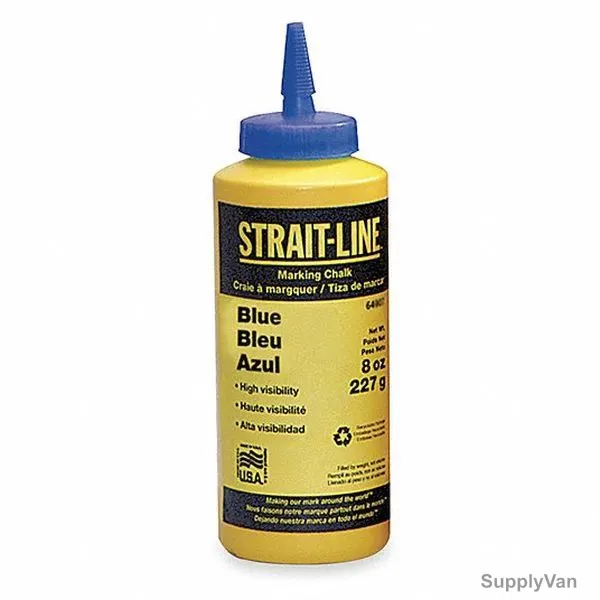 Strait Line Marking Chalk Refill, 64901, Temporary, 8 Oz, Blue