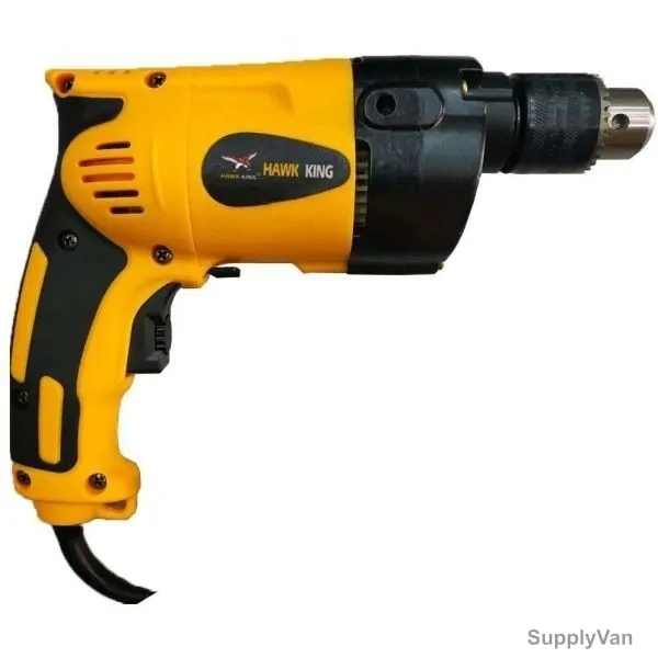 Hawk-King Electric Drill, D12-13, 800W, Yellow