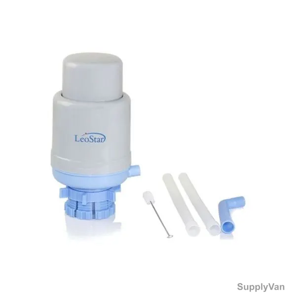 Leostar Hand Press Water Pump Dispenser, WP-9425, Plastic, 12 x 12 x 15CM, Blue and Grey — image 1