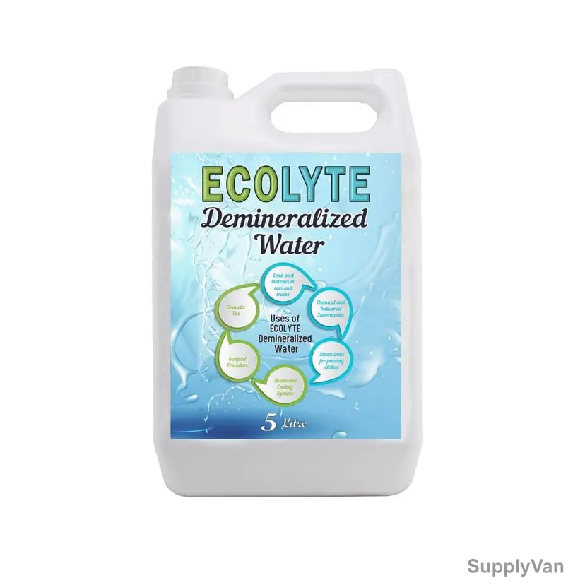 Ecolyte Plus Ultra Pure Demineralized Water, ECO-DM-5LTR, 5 Ltrs