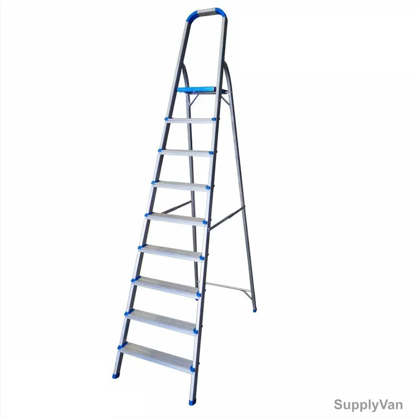 Topman Platform Ladder, PFAL9, Aluminium, 8+1 Steps, 100 Kg Loading Capacity
