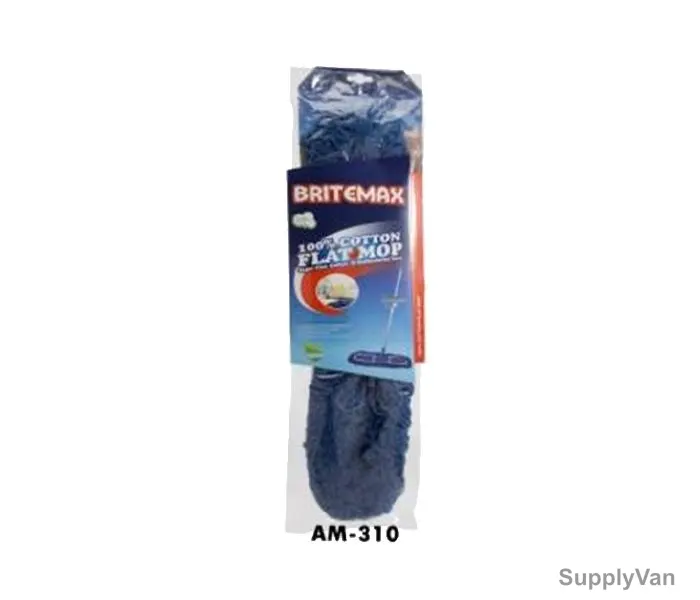 Britemax Airport Mop, AM-310-M3, Cotton, M3, Silver and Blue