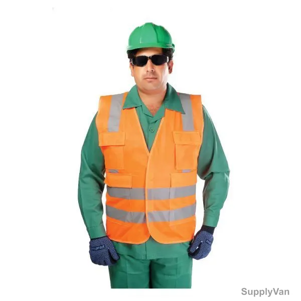 Vaultex Reflective Vest, NLM, 145GSM, S, Orange