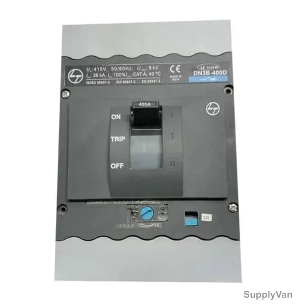 L&T Moulded Case Circuit Breaker, CM94006OOTYOG, DN3-630D, 3 Pole, 415V, 630A, 36kA