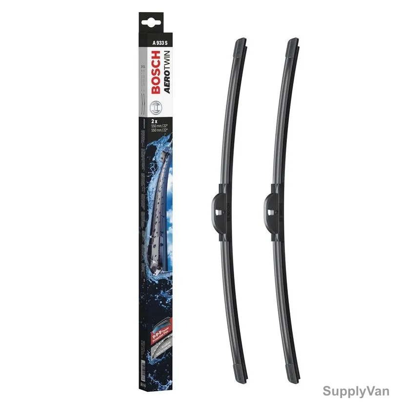 Bosch Windshield Wiper Blade, 3397118946, Aerotwin, 27/27Inch, Black, 2 Pcs/Set