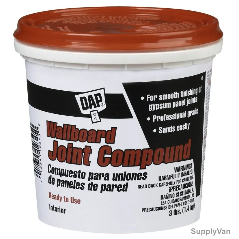 Dap Wallboard Joint Compound, 10100, White, 1.4 Kg, 6 Pcs/Pack