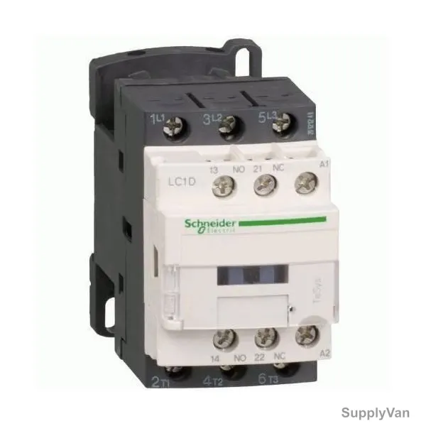 Schneider Electric Contactor, LC1D12M7, 220VAC, 3P