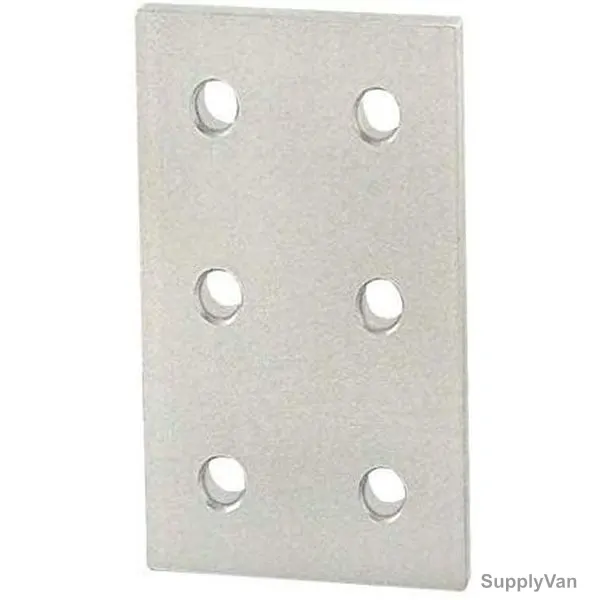 Extrusion Flat Plate, 45 Series, 6 Hole, Aluminium, 88 x 131 MM