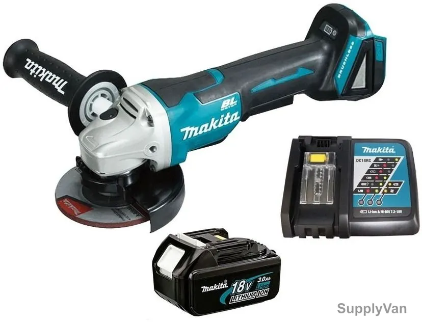 Makita Angle Grinder, DGA455RTJ, 8500 RPM No Load, 18VDC, 4-1/2 Inch Disc — image 1