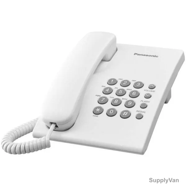 Panasonic Corded Phone, KX-TS500, White