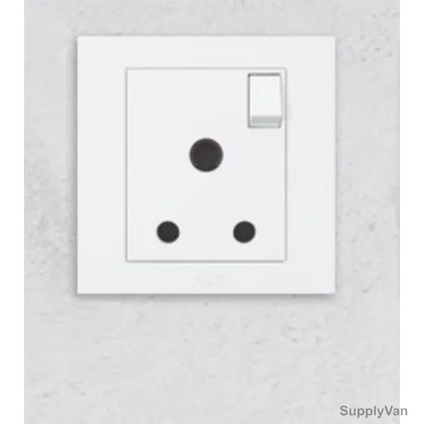 ABB Single Pole Switch Socket, BH209, Kalo, 1 Gang, 15A