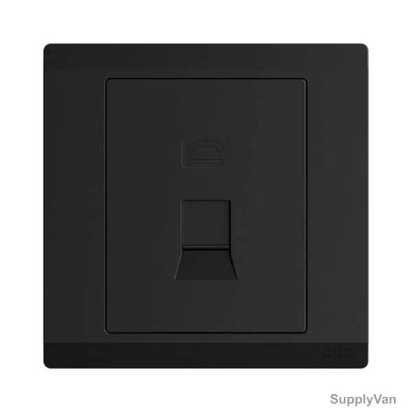 Abb Telephone Socket Outlet, BL321-885, lnora, 1 Gang, RJ11, Starry Black