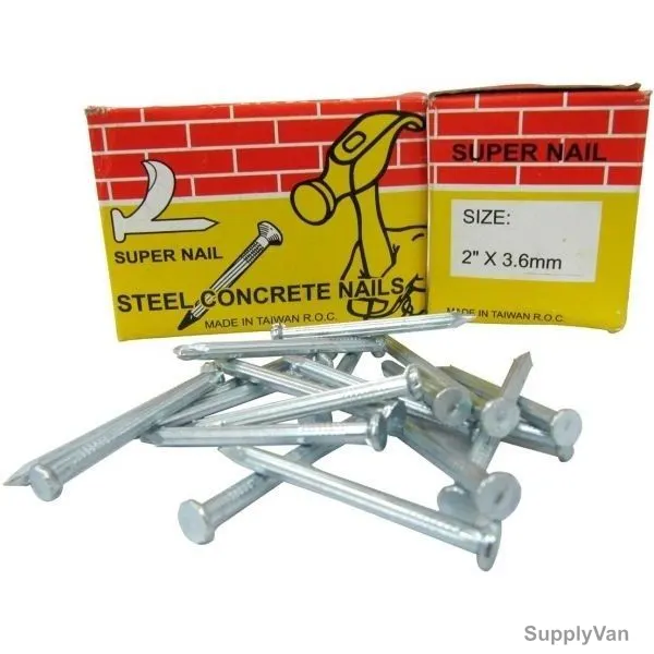 Super Concrete Nail, SH-SCN-2, Steel, 2 Inch