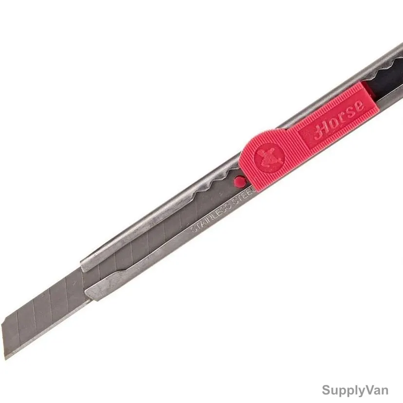 Horse Cutter Knife With Extra Blade, 9 x 85MM, Pink, 10 Pcs/Pack