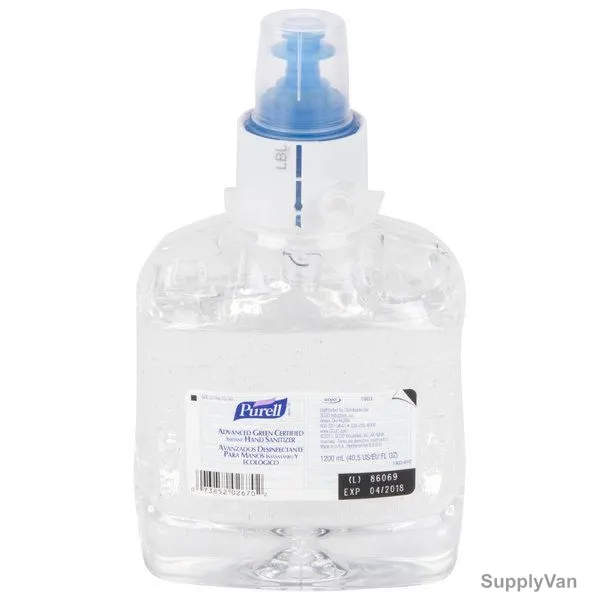Purell Advanced Green Certified Gel Hand Sanitizer, 1903-02, 1200ML