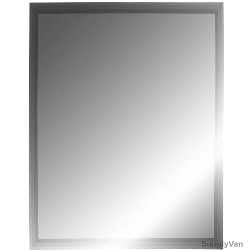 Argent Crystal Bathroom Mirror, YJ-674K, Rectangular