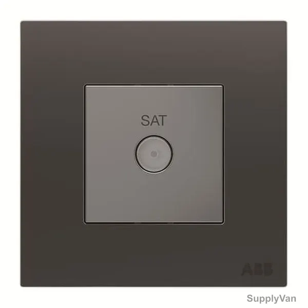 ABB Sat Socket, AM30344-SB, Millenium, F-Type, Black