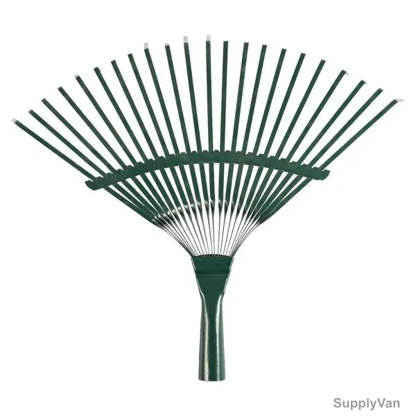 Garden Rake, 43CM, Metal, Green