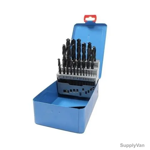 Craft Pro Drill Bit Set, Roll Forged, HSS, 19 Pcs/Set