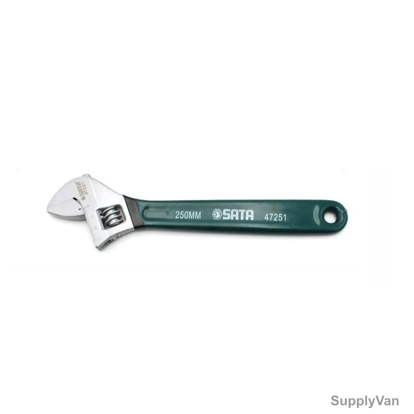 Sata Adjustable Wrench With Dipping Grip, ST47225SC, 35MM Jaw Capacity, 12 Inch Length