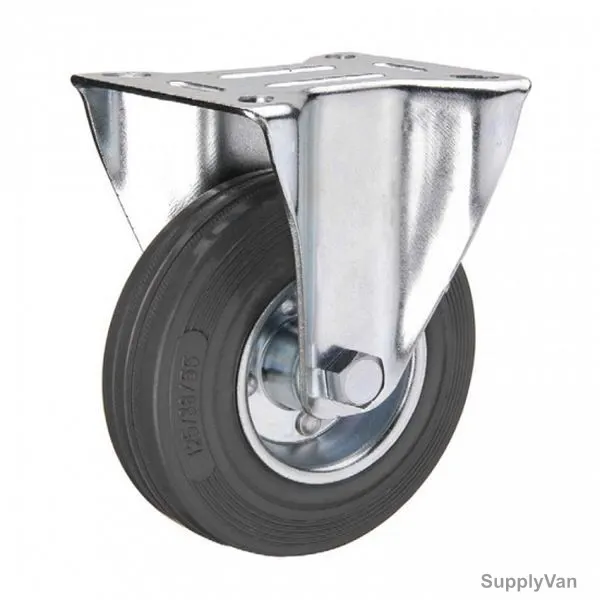 Liemke European Type Fixed Caster, 18-11-6-13-2-10, Rubber, 200 x 50MM, 180 Kg — image 1