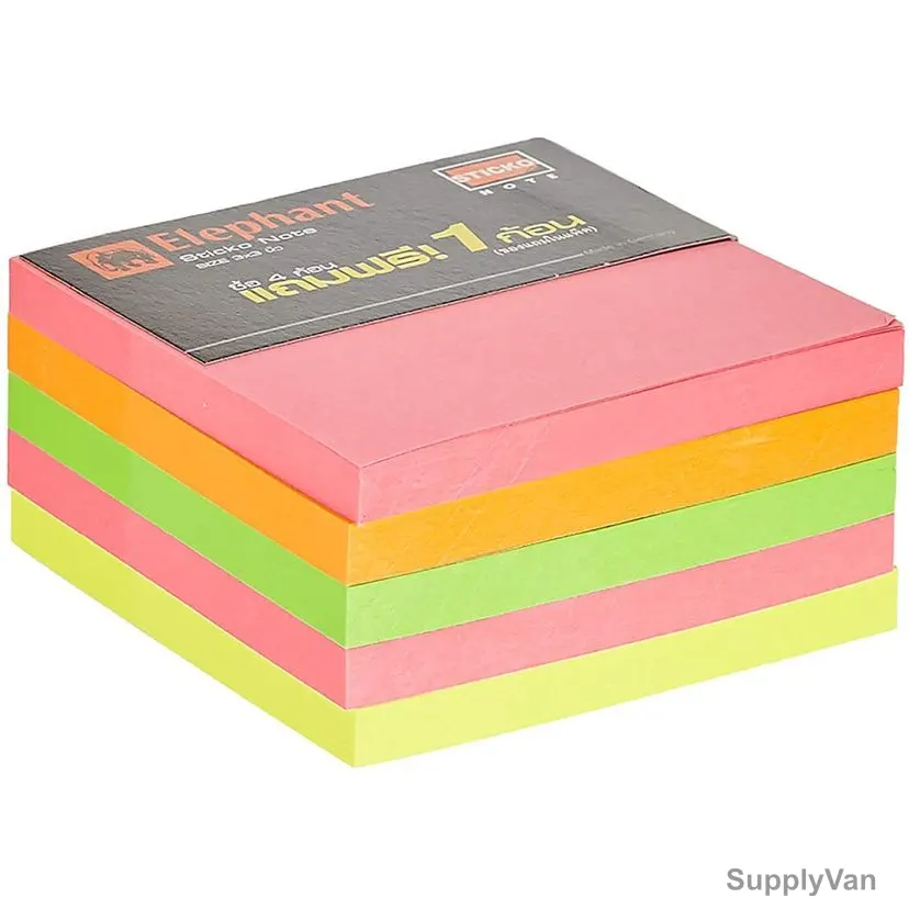 Elephant Sticky Note, 169657, 3 x 3 Inch, Multicolor, 400 Pcs/Pack