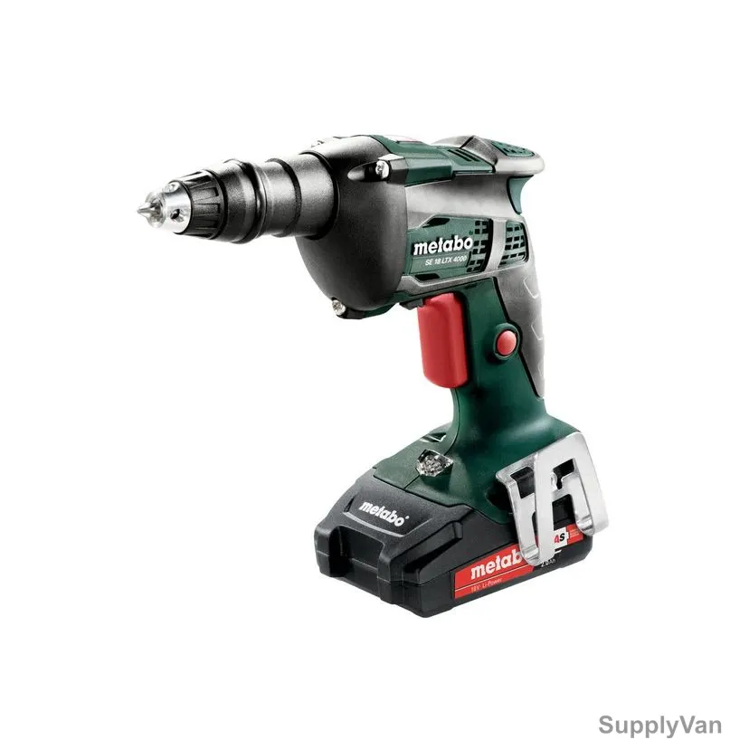 Metabo Cordless Screwdriver With Plastic Carry Case, SE-18-LTX-4000, 620048500, 18V