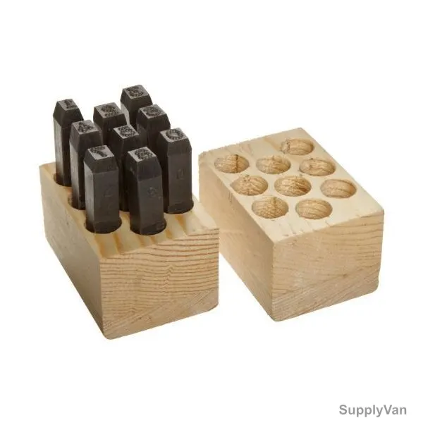 Young Bros Dot Design Character Stamp Figure Set, 06096, 1/4 Inch, 9PCS