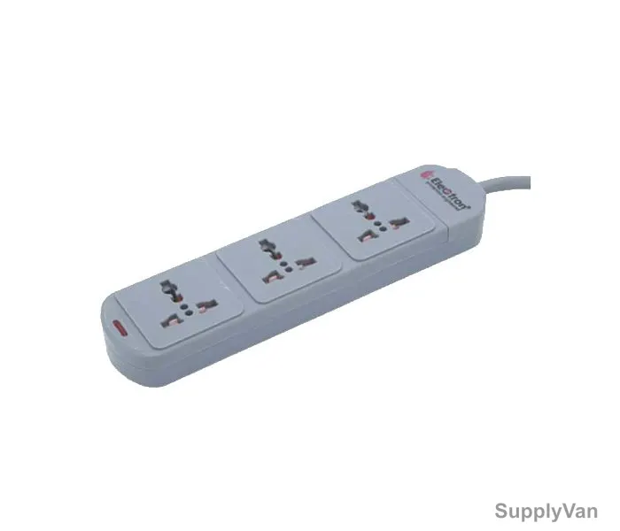 Electron Extension Socket, EL3024, 2 Mtrs, 4 Way, Grey