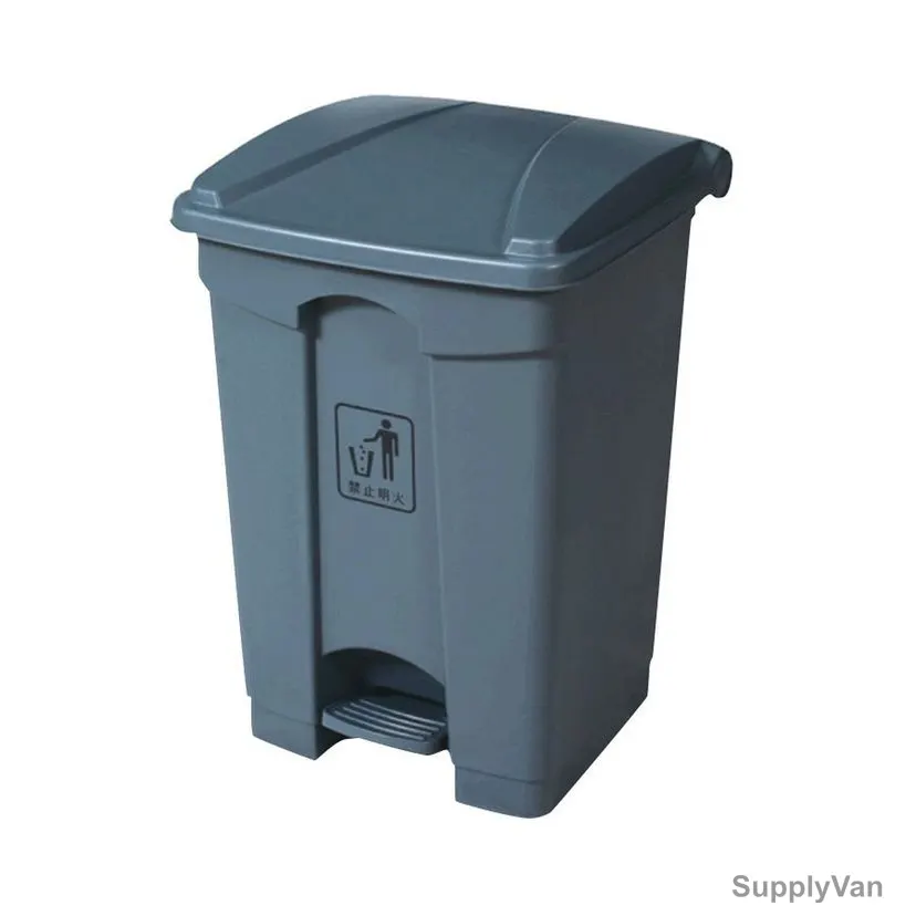 Akc Garbage Bin With Pedal, GC05A-45, Plastic, 45 Ltrs, Grey