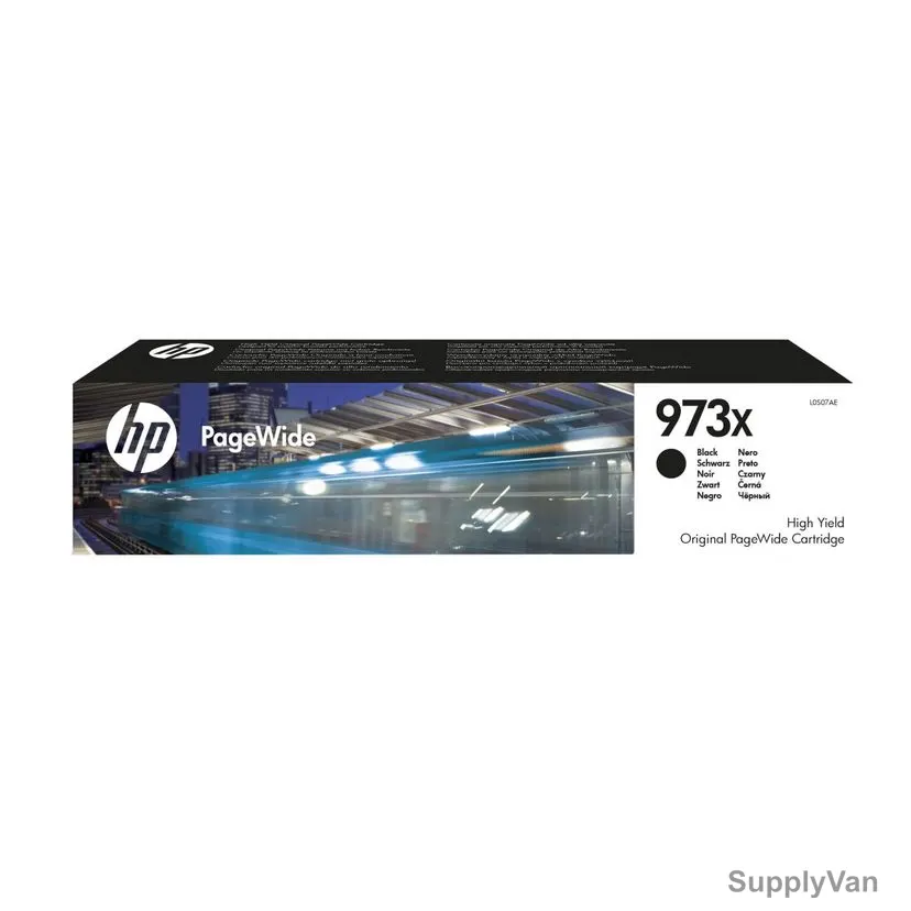 HP High Yield Original PageWide Cartridge, L0S07AE, 973X, Black — image 1