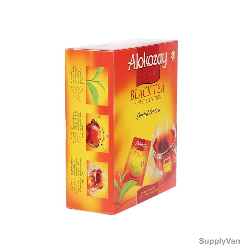 Alokozay Black Tea Bag, 2GM, 100 Bags, 36 Packs/Carton — image 1