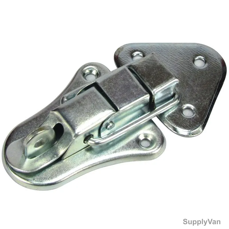 Robustline Attache Clip With Locking Hook, 90 x 35MM, Zinc, Satin Nickel Plated