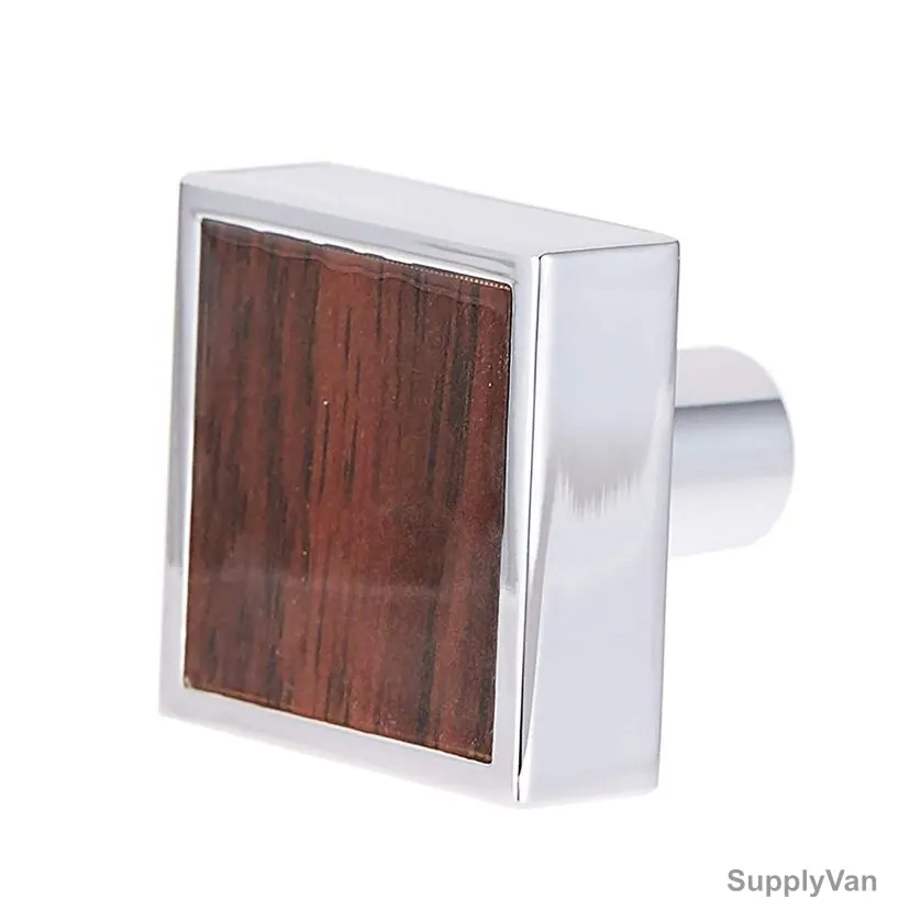 ACS Drawer Knob, DE599-CHOCO-KNOB, Chrome and Choco