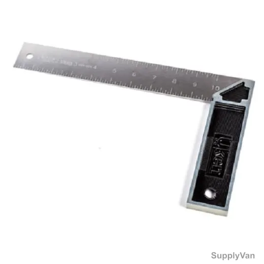 Uken Try Square Scale, U29-015, 6 Inch, Metric/Imperial, Stainless Steel