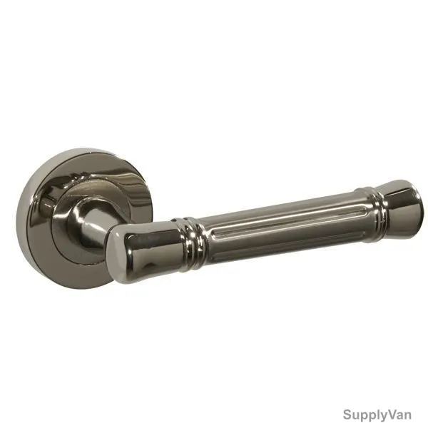 Doganlar Door Handle, Venedik, Zinc, Satin Nickel