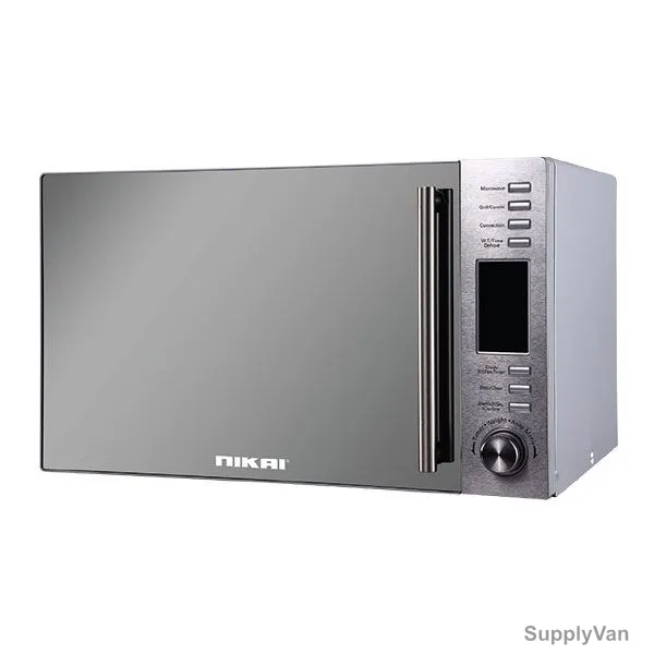 Nikai Microwave Oven, NMO300MDG, 1100W, 30 Ltrs, Silver