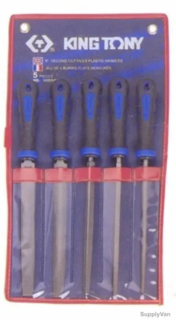 Kingtony Second Cut File Set, 1015GQ, 5 Pcs/Set