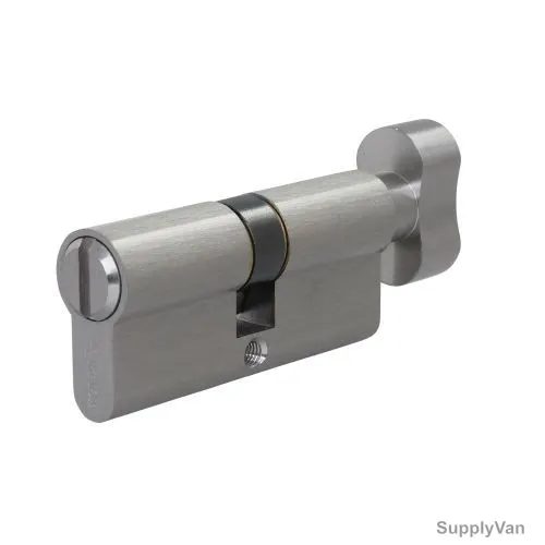 Artica Cylindrical Lock W/ Key, EPC70TE-SN, 70mm, Silver