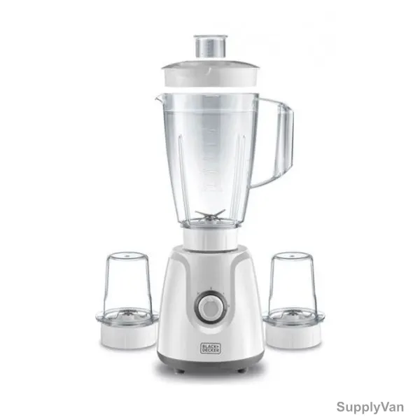 Black and Decker Blender W/ Grinder and Chopper Mill, BX4000-B5, 400W, 1.5L, White — image 1