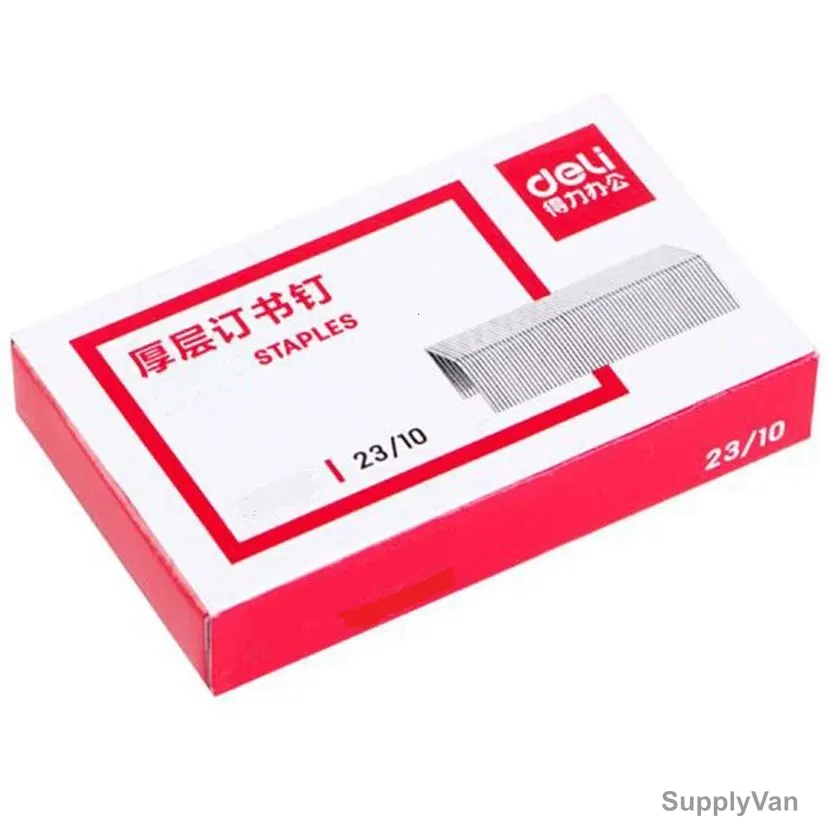 Deli Stapler Pin, Steel, 23/10, 500 Pcs/Pack