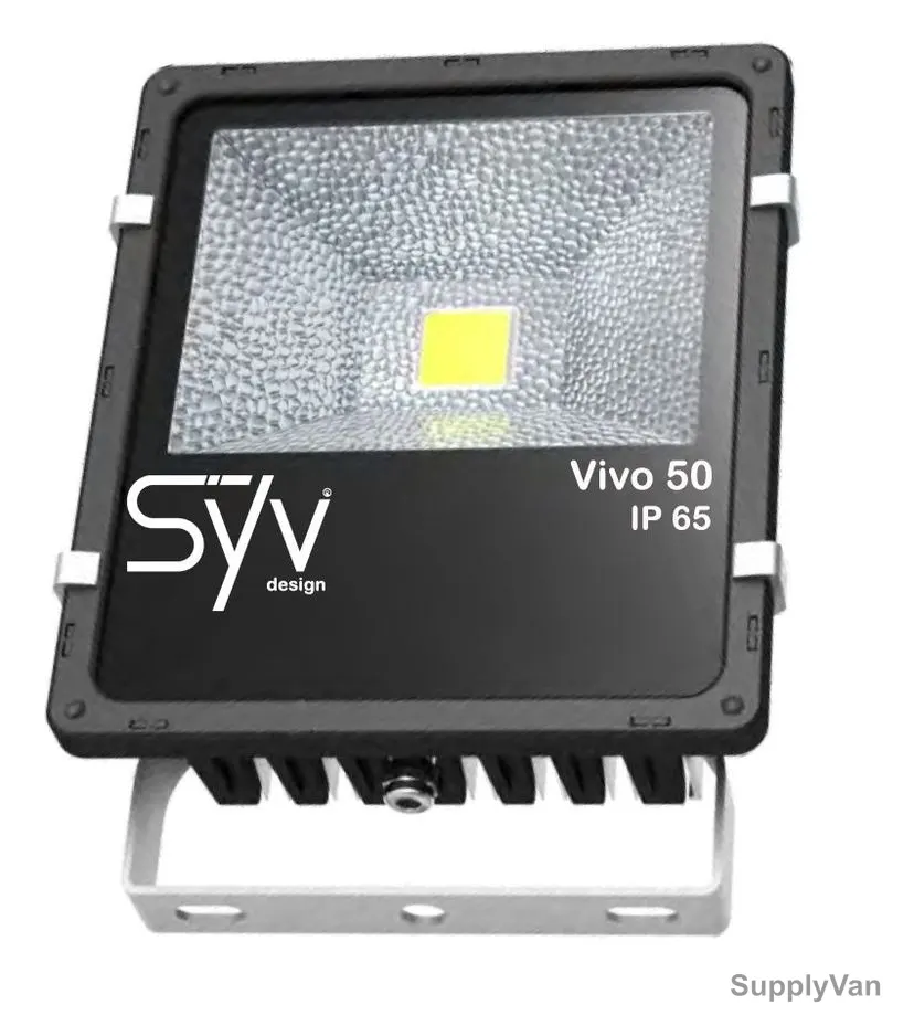 Syv Flood Light, Vivo, 50W, WarmWhite, Black