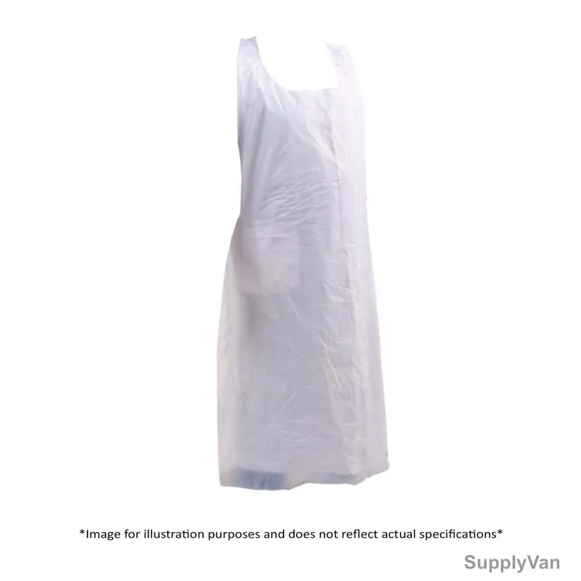 Khaleej Pack Heavy Duty Disposable Apron, PE-APR100, Polyethylene, Clear, 50 Pcs/Pack — image 1