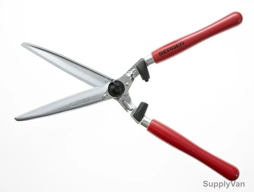Berger Hedge Shear, 4400, Red Handle, Chromium Plated, 0.499 Kg