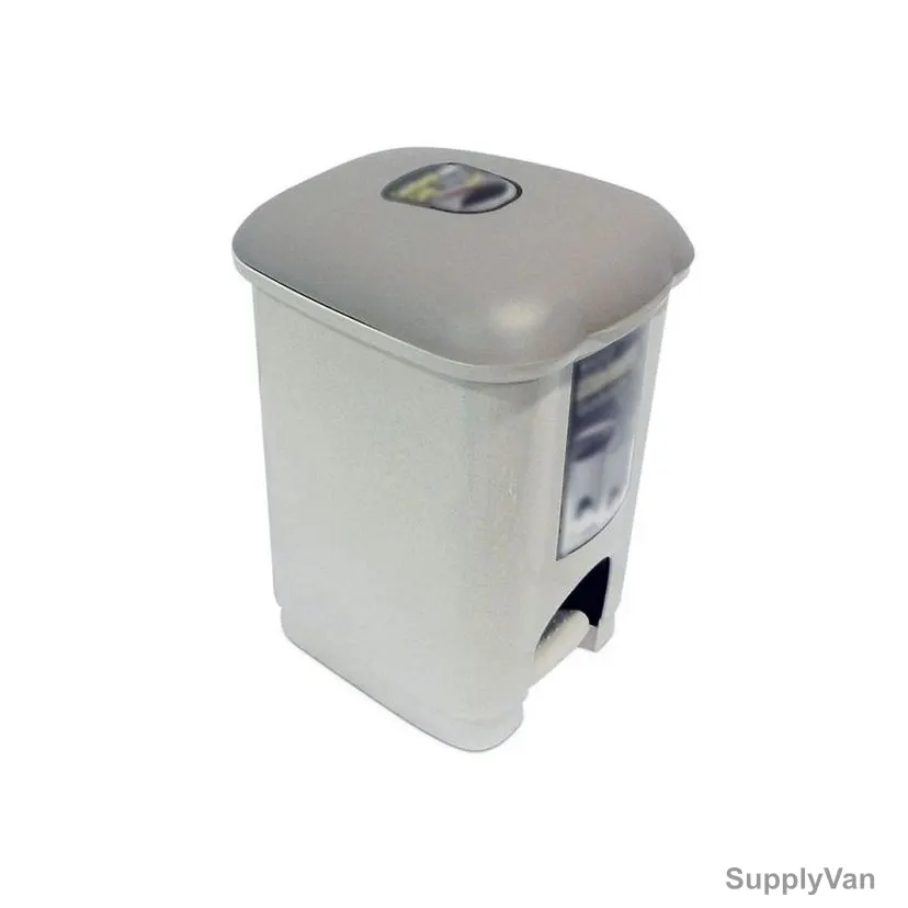 Akc Garbage Bin With Pedal, GC71, Plastic, 10 Ltrs, Grey