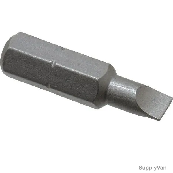 Mechanics Screwdriver Bit, 2-608-12794-001, Single Head, SL6 x 25MM, 20 Pcs/Pack