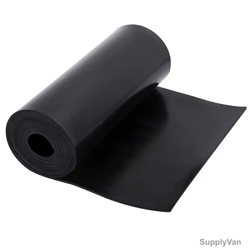 Self Adhesive Rubber Sheet Roll, 32MM Thk, 1 Mtr Width x 6 Mtrs Length, Black
