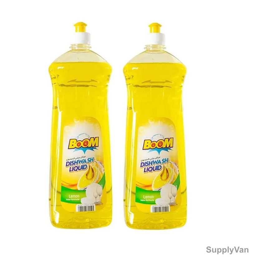 Boom Dishwash Liquid, Lemon Fragrance, 500ml, 2 Pcs/Pack — image 1